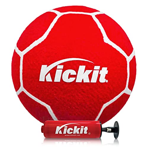 Kickit Soccer Tennis Ball, Official Soft Lightweight Ball for Training, Freestyle & Juggling, All Ages Outdoor Fun, Backyard, Beach & Court Play, Size 5 - color: Red Ball
