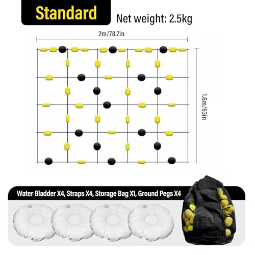 Soccer Training Equipment Goalkeeper Trainer, Goalie Training Equipment with Square Ball Deflector, Reaction Training Aid for Reflex Agility and Hand Eye Coordination Drills - size: Standard