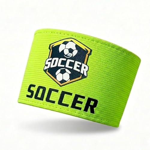 Custom Soccer Captain Armband, Adjustable Elastic Captain Arm Band for Football Soccer Basketball Teams - Personalized Sports Captain Armband