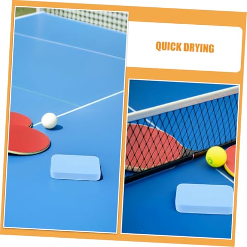 KICHOUSE 2Pcs Table Tennis Paddle Cleaner Dual Sided Rubber Care Sponge Eraser for Efficient Maintenance of Racket and Rubber Quick Absorption for Optimal Performance