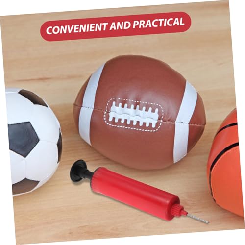 Portable Mini Inflatable Ball Pump for Basketball Volleyball and Soccer Lightweight Handheld Inflater Needle and Hose for Sports Equipment and Exercise