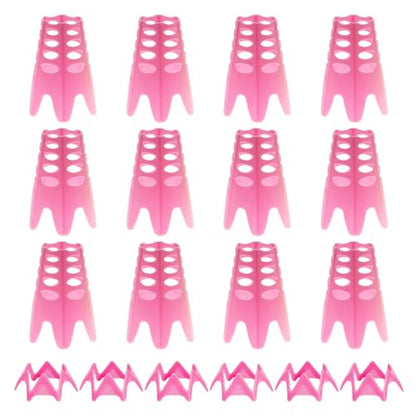Golf Simulator Tees, Plastic Indoor Golf Mat Tees Practice Turf and Driving Range Winter Golf Tees (18 Pcs) - color: Pink
