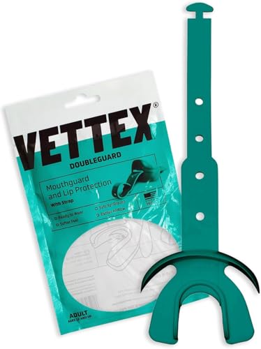 Vettex Doubleguard Mouthguard with Lip Protection - Adult, Aqua - color: Aqua