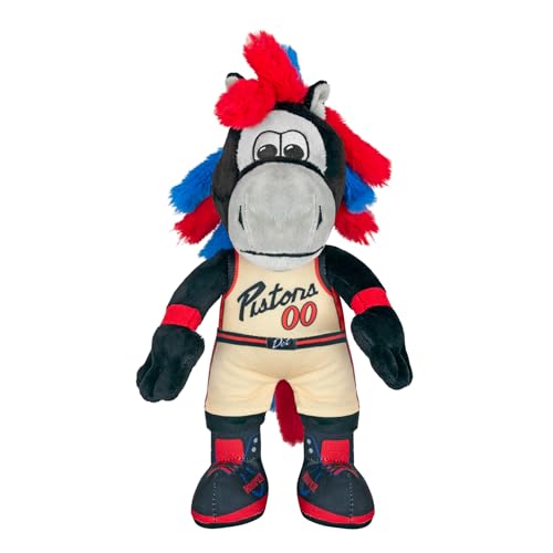 Bleacher Creatures Detroit Pistons Hooper 10" NBA Mascot Plush Figure (City Edition '24-'25) - A Mascot for Play or Display - color: Detroit Pistons Hooper (City Edition '24-'25), size: 10 Inches