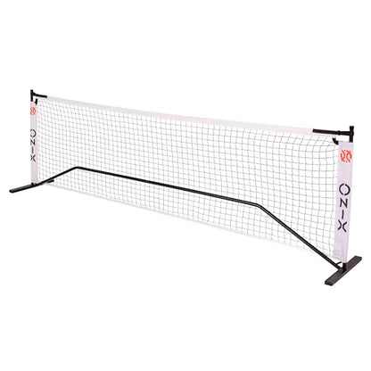 ONIX Pickleball 2-in-1 Regulation-Size Portable Net and Practice Net Set Includes Carrying Case with Wheels