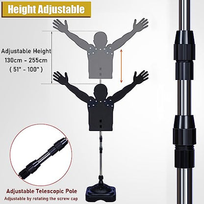 LXLZYXSF 2 Pcs Mannequin Defender Basketball Shooting Training Device, Adjustable Arms & Height, Portable Dribbling Practice Dummy Sports Equipment (Color : L-Adults) - color: L-adults