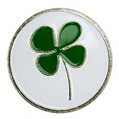 Player Supreme Divot Tool or Visor Clip Golf Ball Marker Sets (Each Sold Separately) - size: Divot Tool, style: Lucky Clover