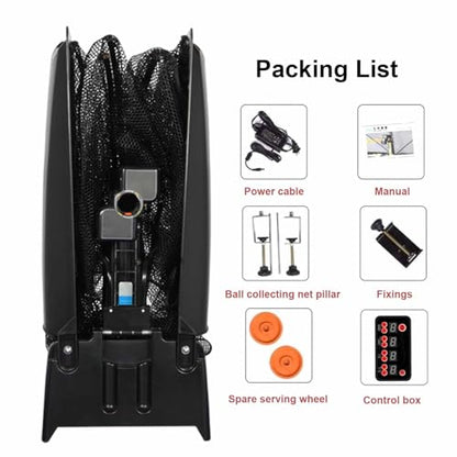Table Tennis Robot, Ping Pong Ball Catch Trainer, for Table Tennis Catch Practice, with Catch Net, Portable Ball Launcher, 30-90 Balls/Min, for Clubs, Table Tennis Beginners