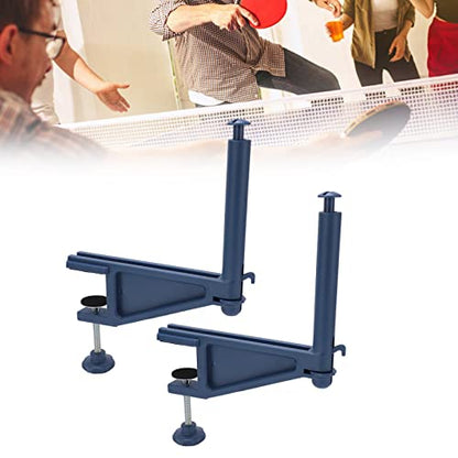 Professional Portable Table Tennis Net with Adjustable Clamp Post Set, Screw Fixation for Indoor Outdoor Play, Nylon Net with Stable 2.2in Clamping Range