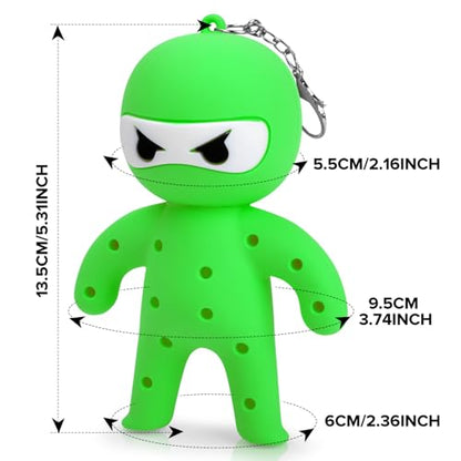 Golf Tee Holder, Ninja Portable Funny Golf Tees Holder Keychain Golf Gift Golf Accessories for Men & Women