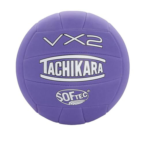 Tachikara VX2 Solid & Spark Volleyball - color: Purple, style: Solid
