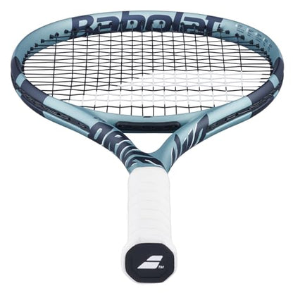 Babolat Evo Drive 2nd Gen Tennis Racquet Strung with 16g Syn Gut at Mid-Range Tension - color: White String, size: 4 1/8" Grip
