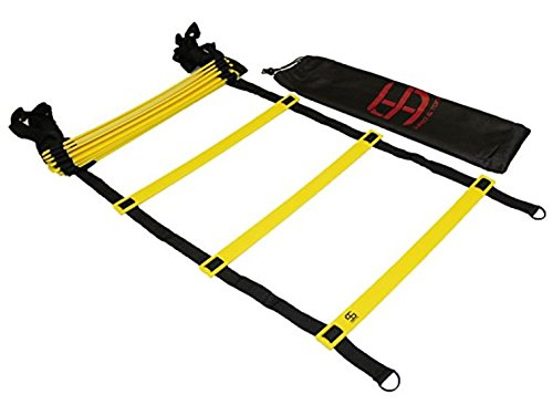 Shred & Tone Pro Agility Speed Ladder with Carrying Bag - Yellow