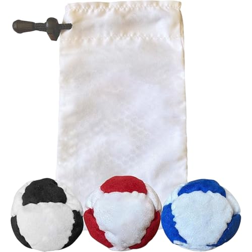 Footbag Hacky for Adults 6cm / 2.37" Plush Soft Soccer Balls - Safe Indoor & Outdoor Play - Super Quiet Stuffed Kickball for Home & Garden (No Hard Plastic) - color: #A07