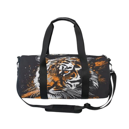 Sports Gym Travel Duffle Bag Tiger Luggage for Men and Women - color: Tiger