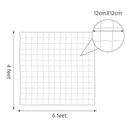 Soccer Goal Net Replacement 6x4 Set of 2, Heavy Duty Polypropylene Soccer Nets for Backyard, All-Weather 6 ft x 4 ft Youth Goal Netting