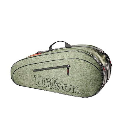 WILSON Team Tennis Racket Bag - Heather Green and Heather Grey