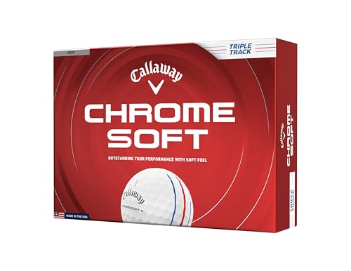 Callaway Golf Chrome Soft 2026 Golf Balls - color: White Triple Track