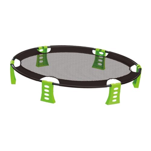 Game Set Air Pump Carry Bag Lightweight Volleyball Toy for Beach Yard Lawn Suitable for Family Friends Gathering - color: Green