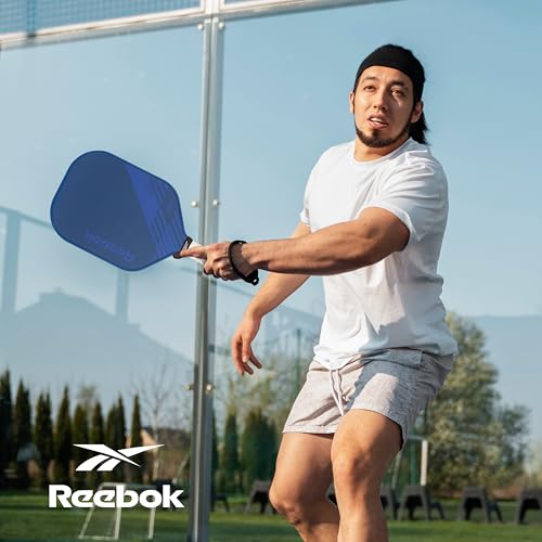 Reebok - Pickleball Set for 2 Players, Includes 2 Paddles with Cushion Grip and 2 Light-Up Balls, Perfect for Night Play, Durable, Engineered for Sports Enthusiasts