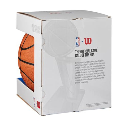 WILSON NBA Official Game Basketball - Brown, Size 7-29.5"