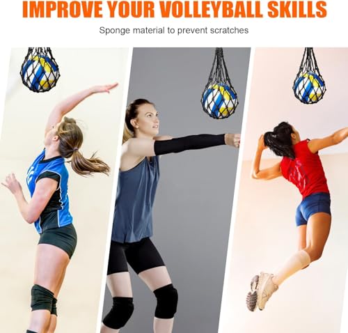 Volleyball Spike Trainer, Volleyball Training Aids, Volleyball Attack Trainer, Adjustable Volleyball Spiking Training System can Improve Your Serving, Jumping, Arm Speed and Spiking Power
