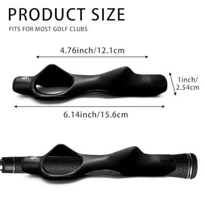 Golf Grip Trainer 2 Pack with Swing Correcting Arm Band, Golf Training Aid, Golf Grip Kit,Grip Trainer Golf Club to Help Train Correct Hand Position