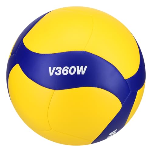 Mikasa Indoor Volleyball V360W Soft Material and for Practice (Blue/Yellow)