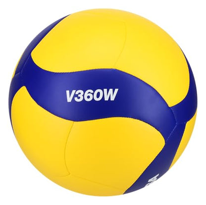 Mikasa Indoor Volleyball V360W Soft Material and for Practice (Blue/Yellow)