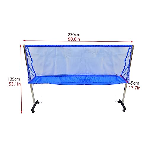 Rolling Table Tennis Ball Catch Net, Ping Pong Practice Nets Accessories for Indoor Outdoor, Training Tool for Multi Ball Drills, Easy Set Up