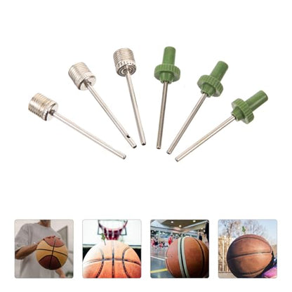 Outanaya 40pcs Basketball Inflation Needles and Air Pump Needles Set, Metal and Plastic Ball Pins for Basketball Soccer Football Pump Replacement, Suitable for Sports Ball Inflation
