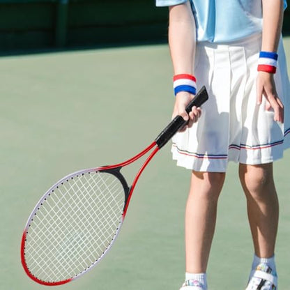 Only Tennis Racket, Tennis Equipment, Non-Slip Grip, High Strength Nylon Strings, Professional for Park, Backyard and Outdoor Games, Kids Red