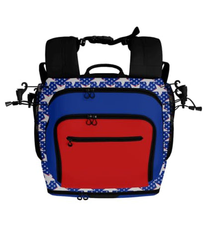 Axe Batpack | Baseball and Softball Backpack | Designed to Carry Bats, Cleats, & All Your Gear - color: Red