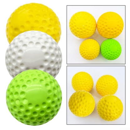 Dimpled Baseball Softball for Pitching Machine Training PU Material Ball 9 Inch 12 Inch Available Training Equipment for Daily Hitting Practice Lightweight