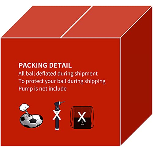 SHOKE Soccer Ball Size 5 Official Size Soccer Ball Thermal Bonded Training Slip Resistant - color: Green(inflated not full )