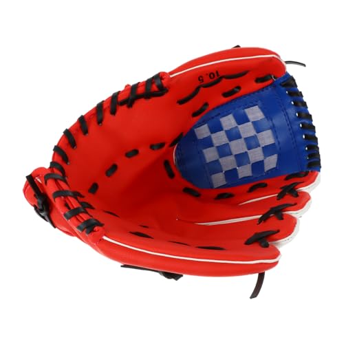 TOYANDONA Pu Thickened 10.5-inch Infielder Baseball Glove for Pitcher Training, Soft Pu Leather Mitt for Youth and Adult Baseball Practice