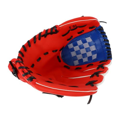 TOYANDONA Pu Thickened 10.5-inch Infielder Baseball Glove for Pitcher Training, Soft Pu Leather Mitt for Youth and Adult Baseball Practice