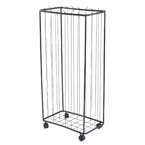 Garage Ball Storage Rack, Vertical Basketball Holder with Wheels, Rolling Ball Storage Cart Garage Sports Equipment Organizer for Footbal Volleyball Soccer Gym