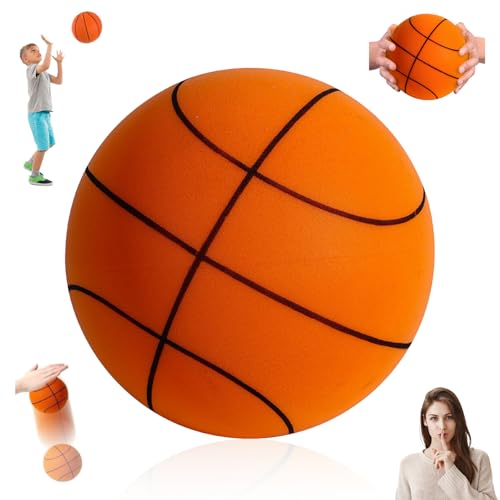 Dribble Dream Silent Basketball - Upgrade Indoor Training Quiet Ball, Foam Basketball Gift for Youth - color: Orange, size: NO.7