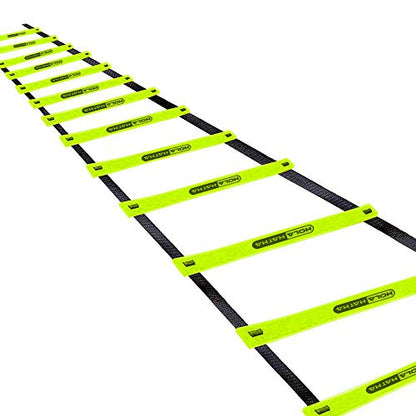 Adjustable Agility Ladder, 20' Sports Training Equipment with 12 Rungs for Speed Fitness - Football, Baseball, Soccer and Running Drills