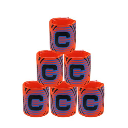 Elastic Soccer Captain Armband for Youth and Adult - size: Orange
