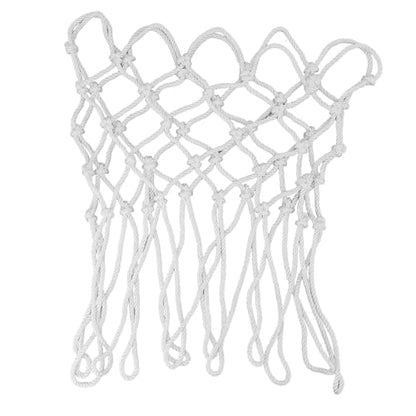 Basketball Net Replacement, All Weather Polyester, White, Anti Whip, Fits Standard Indoor Outdoor Rims - Durable Material, Ideal for Parks and Schools