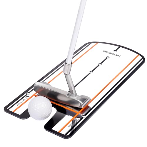 Golf Putting Mirror, Putting Mirror Training Aid for Golf with Putter Line,Golf Training Putters for Beginners - style: Not Includes 3 Gates