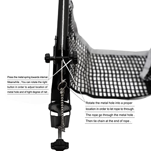 Sanung S406 Table Tennis Net and Post Portable, Professional Ping Pong Net and Post Set for Any Standard Tables (60 inch Width), Used for Training Competition, Easy Setup