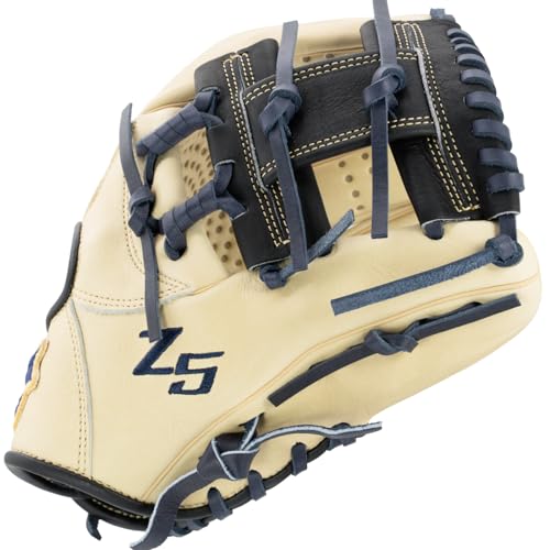 SSK Z5 Craftsman Infield Baseball Glove – 11.25” - 11.5” - 11.75” - 12” – Right & Left Hand Throw - color: Camel/Black/Navy, size: 11.5" - Right Hand Throw