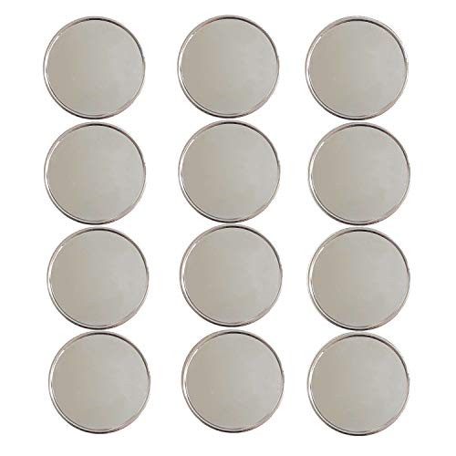 FINGER TEN Golf Ball Marker with Hat Clip or Marker Only, Metal Golf Ball Markers Assorted Designs for Putting Green, Portable Golf Accessories for Men Women - color: Blank Golf Ball Markers