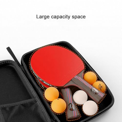 PingPongs Paddles Case -29x19.5x5cm Paddle Hard Case, Hard Shell Table Tennis Paddle Storage Bag For 2Paddles Multiple Balls, Anti Drop, Waterproof HardShell Table TennisCase For TableTennis Lovers