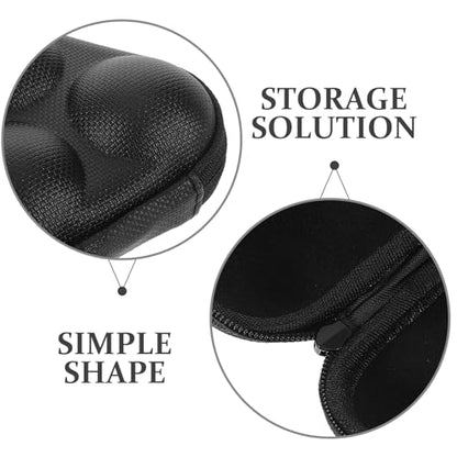 OSALADI Table Tennis Ball Organizer Case Triangular Mini Ping Pong Ball Storage Bag Holder Portable Black Container Sports Equipment for Table Tennis Players