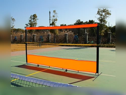 ORIENGEAR Tennis Rebound Practice Wall - 12ft x 6ft Rebounder Net for Racquet Sports, Ball & Pickleball, Training Backboard for Court Backyard and Indoor & Outdoor Use