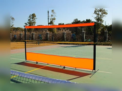ORIENGEAR Tennis Rebound Practice Wall - 12ft x 6ft Rebounder Net for Racquet Sports, Ball & Pickleball, Training Backboard for Court Backyard and Indoor & Outdoor Use